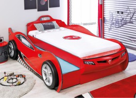CARBED Кровать-машина Coupe с выдвижной кроватью Red 20.03.1306.00 в Мирном - mirnyj.katalogmebeli.com | фото
