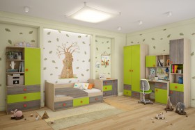 Детская комната Пуговка в Мирном - mirnyj.katalogmebeli.com | фото