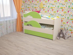 Кровать детская Радуга 1600 Млечный дуб/Венге в Мирном - mirnyj.katalogmebeli.com | фото 8