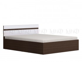 Ким кровать с подъемным механизмом 1,6 (Венге/белый глянец) в Мирном - mirnyj.katalogmebeli.com | фото