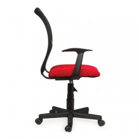 Кресло BRABIX Spring MG-307 (красно-черный) в Мирном - mirnyj.katalogmebeli.com | фото 3