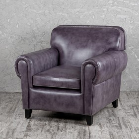 Кресло кожаное Элегант (Фиолетовый) в Мирном - mirnyj.katalogmebeli.com | фото