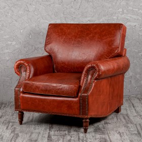 Кресло кожаное Лофт Аристократ (кожа буйвола) в Мирном - mirnyj.katalogmebeli.com | фото