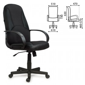 Кресло офисное BRABIX City EX-512 (черное) в Мирном - mirnyj.katalogmebeli.com | фото