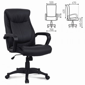 Кресло офисное BRABIX Enter EX-511 (черный) в Мирном - mirnyj.katalogmebeli.com | фото
