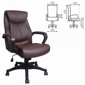Кресло офисное BRABIX Enter EX-511 (коричневый) в Мирном - mirnyj.katalogmebeli.com | фото