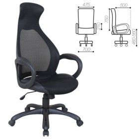 Кресло офисное BRABIX Genesis EX-517 (черное) в Мирном - mirnyj.katalogmebeli.com | фото