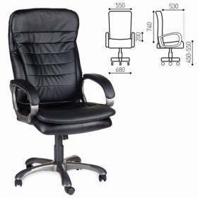Кресло офисное BRABIX Omega EX-589 (черное) в Мирном - mirnyj.katalogmebeli.com | фото