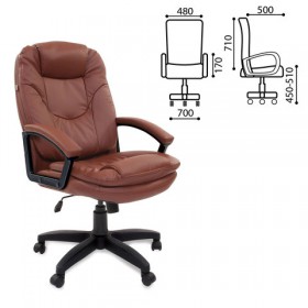 Кресло офисное BRABIX Trend EX-568 (коричневый) в Мирном - mirnyj.katalogmebeli.com | фото