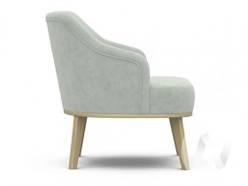 Кресло отдыха Комфорт-5 низкая спинка (бесцветный лак/FRESCA BRILLIANT) в Мирном - mirnyj.katalogmebeli.com | фото 2