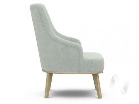 Кресло отдыха Комфорт-5 высокая спинка (бесцветный лак/FRESCA BRILLIANT) в Мирном - mirnyj.katalogmebeli.com | фото 2