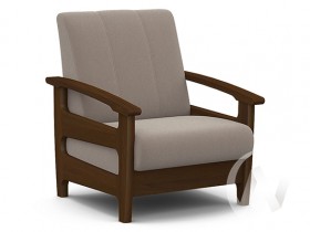 Кресло отдыха Омега (орех лак/CATANIA COCOA) в Мирном - mirnyj.katalogmebeli.com | фото