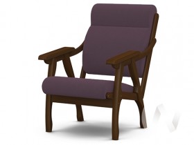 Кресло Вега-10 (орех лак/ULTRA PLUM) в Мирном - mirnyj.katalogmebeli.com | фото