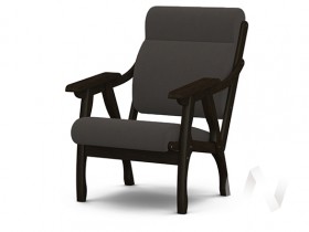 Кресло Вега-10 (венге лак/ULTRA GRAFIT) в Мирном - mirnyj.katalogmebeli.com | фото