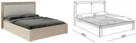 Кровать 1,6 Глэдис (М32) с подъемным механизмом Распродажа в Мирном - mirnyj.katalogmebeli.com | фото 2