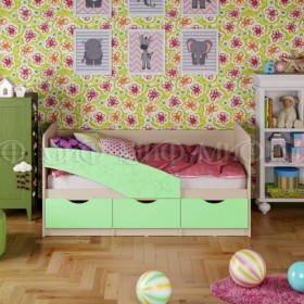 Кровать Бабочки 2,0м (Салат матовый) в Мирном - mirnyj.katalogmebeli.com | фото
