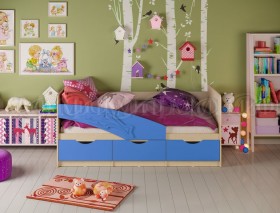Кровать детская 1,8м Дельфин (Синий матовый) в Мирном - mirnyj.katalogmebeli.com | фото