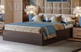 Кровать Нэнси 1,6м (Венге/капучино глянец) в Мирном - mirnyj.katalogmebeli.com | фото