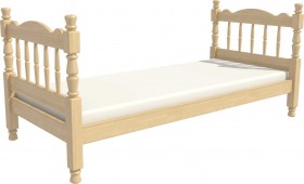 Кровать одинарная Аленка из массива сосны 800*1890 Сосна в Мирном - mirnyj.katalogmebeli.com | фото 3