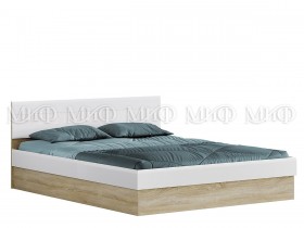 Кровать с подъемным механизмом 1,4 спальня Фортуна (Дуб сонома/белый глянец) в Мирном - mirnyj.katalogmebeli.com | фото