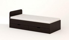 Кровать с ящиками 900 (Венге) в Мирном - mirnyj.katalogmebeli.com | фото