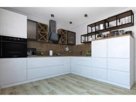 Модульная кухня Бронкс 1,8 м (Кварц) в Мирном - mirnyj.katalogmebeli.com | фото 5