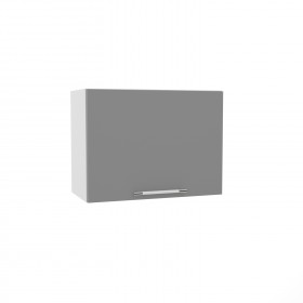 Квадро ВПГ 600 шкаф верхний горизонтальный высокий (Ваниль кожа/корпус Серый) в Мирном - mirnyj.katalogmebeli.com | фото