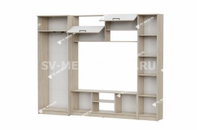 Мебель для гостиной МГС 3 Исполнение 1 Дуб Сонома / Белый в Мирном - mirnyj.katalogmebeli.com | фото 3