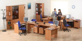 Мебель для персонала Альфа 61 Ольха в Мирном - mirnyj.katalogmebeli.com | фото