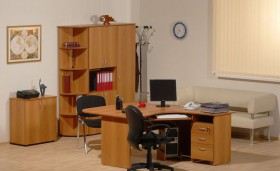 Мебель для персонала Рубин 42 Светлый миланский орех в Мирном - mirnyj.katalogmebeli.com | фото 2