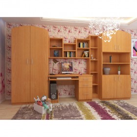 Детская Мишутка Комплект мебели (Вишня оксфорд) в Мирном - mirnyj.katalogmebeli.com | фото