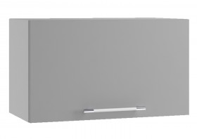 Норд ШВГ 600 Шкаф верхний горизонтальный (Софт смок/корпус Белый) в Мирном - mirnyj.katalogmebeli.com | фото