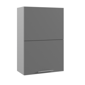 Ройс ПГПМ 600 Шкаф верхний Blum Aventos HF (Графит софт/корпус Серый) в Мирном - mirnyj.katalogmebeli.com | фото