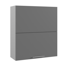 Ройс ВПГПМ 800 Шкаф верхний высокий Blum Aventos HF (Графит софт/корпус Серый) в Мирном - mirnyj.katalogmebeli.com | фото
