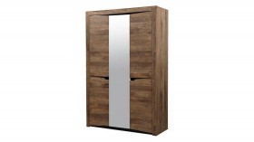 Шкаф для одежды "Лючия" (3-х дв.) (кейптаун/зеркало) в Мирном - mirnyj.katalogmebeli.com | фото
