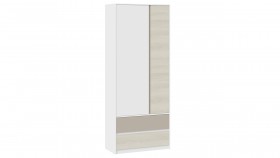 Шкаф для одежды комбинированный «Сканди» Дуб Гарден/Белый/Глиняный серый в Мирном - mirnyj.katalogmebeli.com | фото