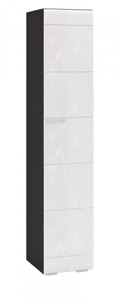 Шкаф однодверный Бруклин ШК-01 венге/бетон белый в Мирном - mirnyj.katalogmebeli.com | фото