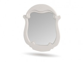 Зеркало настенное Мария (Белый глянец) в Мирном - mirnyj.katalogmebeli.com | фото
