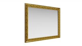 Зеркало навесное "Айрум"/(дуб кальяри / профиль: золото с орнаментом) в Мирном - mirnyj.katalogmebeli.com | фото